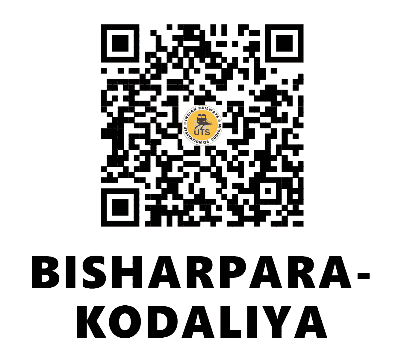 UTS QR Code for BISHARPARA-KODALIYA - BRPK - ER (WEST BENGAL)